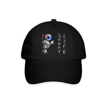 Robot Life - Baseball Cap - black/black - Front