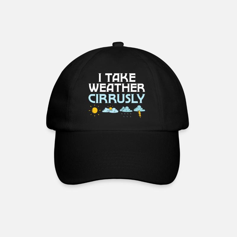 Je prends météo cirrusly météorologue météorologie - Casquette classique - noir/noir