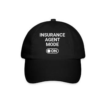Insurance Agent Mode ON - Baseball Cap - black/black - Front