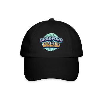 Bradford Angleterre Royaume-Uni City Police Pop Art Comic - Casquette classique - noir/noir - Devant