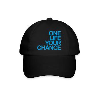 One LIFE your CHANCE 03 light blue - Baseball Cap - black/black - Front