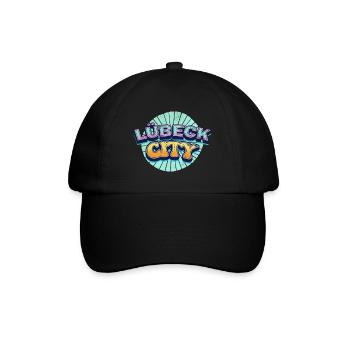 Lübeck Germany City Font Pop Art Comic - Baseball Cap - black/black - Front
