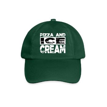 Geek Cat Content Food Funny Quote Valentines Day - Baseball Cap - bottle green - Front