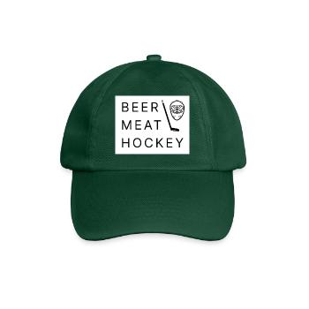 Hockey Bier Fleisch - Baseballkappe - Flaschengrün - Vorne