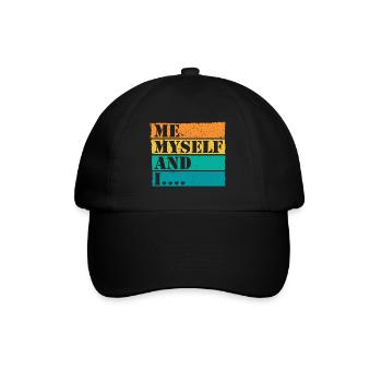 Moi moi-même et moi Retro Quote Statement - Casquette classique - noir/noir - Devant