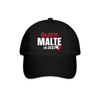 Malte 2023 Maltais Europe Pays Cadeau Humour - Casquette classique - noir/noir - Devant