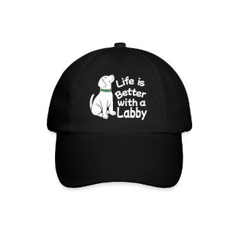 Labrador Dog Dog owner Mistress Mr. Wau - Baseball Cap - black/black - Front