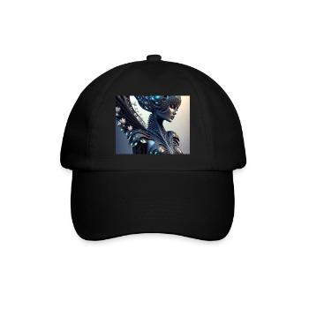 Flower Woman - Baseball Cap - black/black - Front