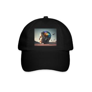 Pensées ouvertes Désert - Casquette classique - noir/noir - Devant