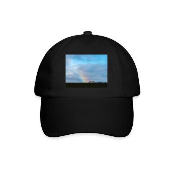 L’arbre de vie à côté de la roulotte de construction - Casquette classique - noir/noir - Devant