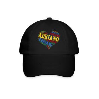 Adriano coeur t-shirt word cloud t-shirt - Casquette classique - noir/noir - Devant