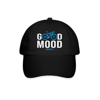 Vélo velo good mood sport cycliste gravel - Casquette classique - noir/noir - Devant