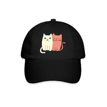 L’amour des chats - Casquette classique - noir/noir - Devant