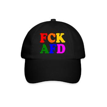 Fck afd - Baseballkappe - Schwarz/Schwarz - Vorne