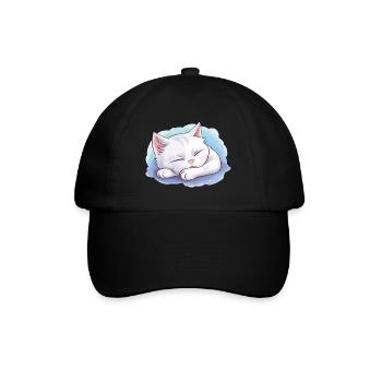 Chaton endormi Chemise de sommeil officielle Chaton - Casquette classique - noir/noir - Devant