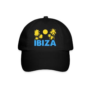 ibiza - Baseballkappe - Schwarz/Schwarz - Vorne