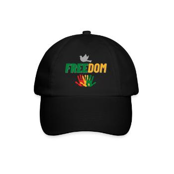 Freedom - Baseballkappe - Schwarz/Schwarz - Vorne