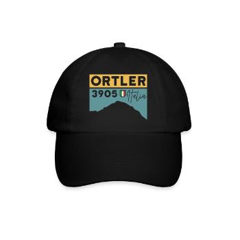Ortler Ascent Souvenir Mountain Tour Ski Touring Tour - Baseball Cap - black/black - Front