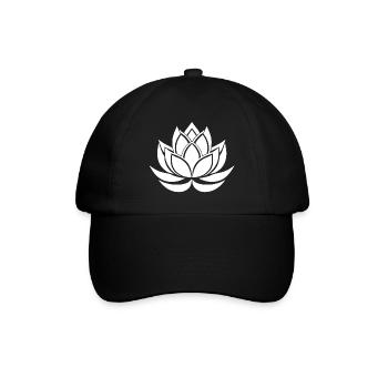 Lotus Flower - Zen Attitude - Introspection - Baseball Cap - black/black - Front