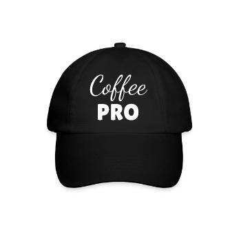 Coffee pro, coffee lover gift slogan - Baseball Cap - black/black - Front