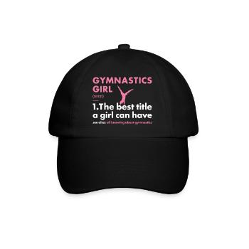Sport Girl Gymnastics - Baseball Cap - black/black - Front