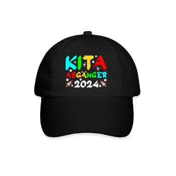 Kita Abgänger 2024 - Baseballkappe - Schwarz/Schwarz - Vorne