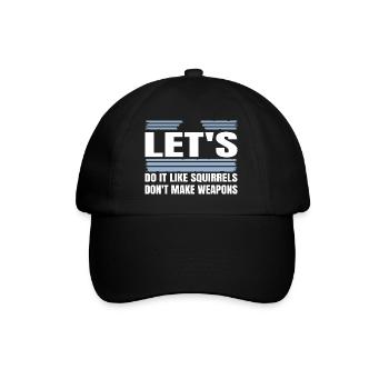 present counterculture peace for paris disarmament - Baseballkappe - Schwarz/Schwarz - Vorne