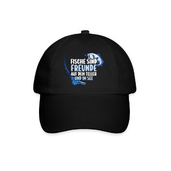 Angler Fishing Fishing Rod Fishing - Baseball Cap - black/black - Front