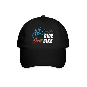 Just Ride Bike - Baseballkappe - Schwarz/Schwarz - Vorne