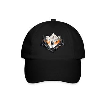 OUTDOOR SURVIVAL BUSHCRAFT HIKER HIKING - Baseball Cap - black/black - Front