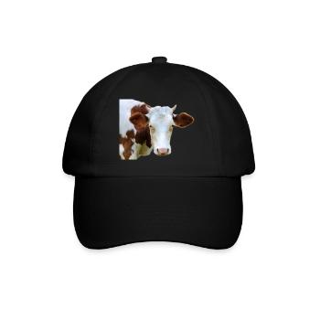 Drôle d’agriculteurs de têtes de vache de vache - Casquette classique - noir/noir - Devant