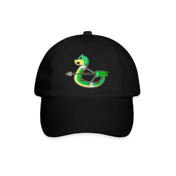 Snake Archer Bow - Baseball Cap - black/black - Front