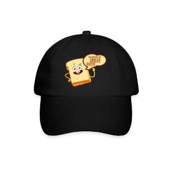 Quelqu’un a-t-il dit sandwich au fromage grillé - Casquette classique - noir/noir - Devant