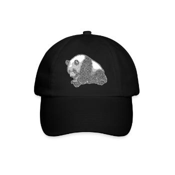 Panda grand - Casquette classique - noir/noir - Devant