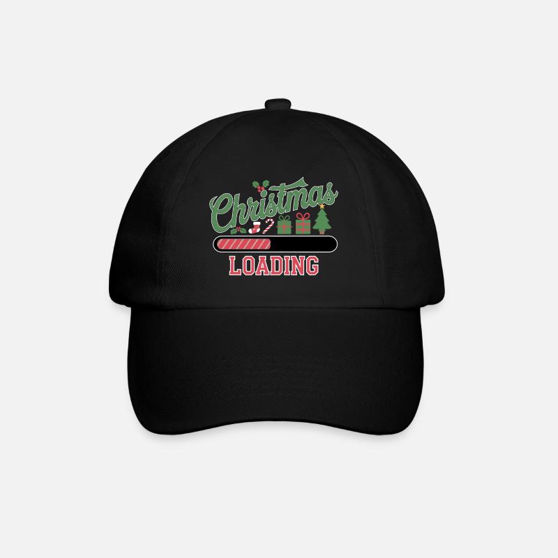 Christmas Loading Ladebalken Weihnachten - Baseballkappe - Schwarz/Schwarz