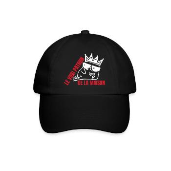 Real Cat House - Baseball Cap - black/black - Front