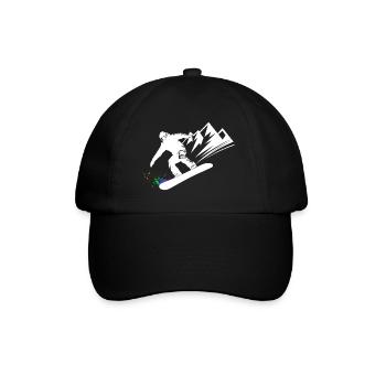 Snowboard Snowboarder Snowboard Sports d’hiver - Casquette classique - noir/noir - Devant