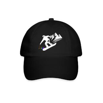 Snowboard Snowboarder Snowboard Sports d’hiver - Casquette classique - noir/noir - Devant