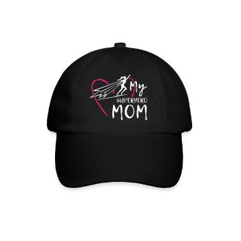 Ma maman super-héroïne - Casquette classique - noir/noir - Devant