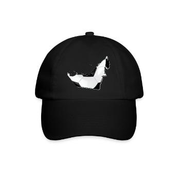 (UAE) Emirates map frames real football - Baseball Cap - black/black - Front