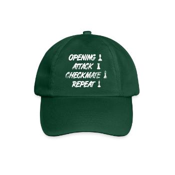 Techniques d’échecs - Casquette classique - vert bouteille - Devant