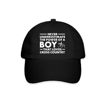 Rider Never Underestimate The Power Of A Boy - Baseball Cap - black/black - Front