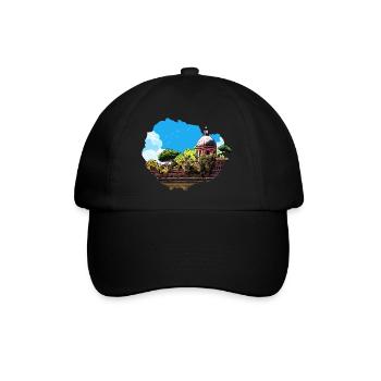 The Dôme de La Grave in Toulouse under the vegetation - Baseball Cap - black/black - Front