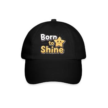 Né pour briller – Strahlender Stern - Casquette classique - noir/noir - Devant