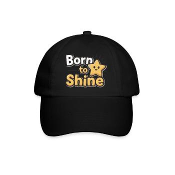 Né pour briller – Strahlender Stern - Casquette classique - noir/noir - Devant