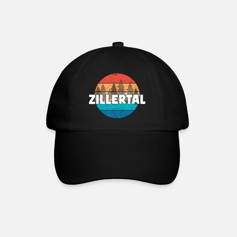 Zillertal - Baseballkappe - Schwarz/Schwarz