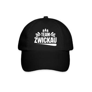 Team Zwickau - Baseballkappe - Schwarz/Schwarz - Vorne