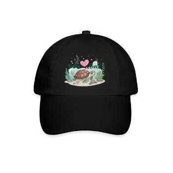 Turtle lovers - Baseball Cap - black/black - Front