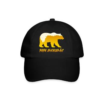 Soon DAD BROWN BEAR Father BROWN BEAR Fatherhood Funny - Baseball Cap - black/black - Front