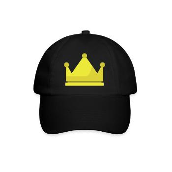Krone - Baseballkappe - Schwarz/Schwarz - Vorne